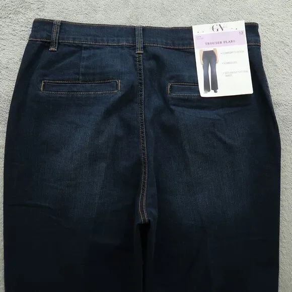 Gloria Vanderbilt Jeans Women's 12 High-Rise Trouser Flared Leg 31" Inseam NWT - Picture 14 of 16